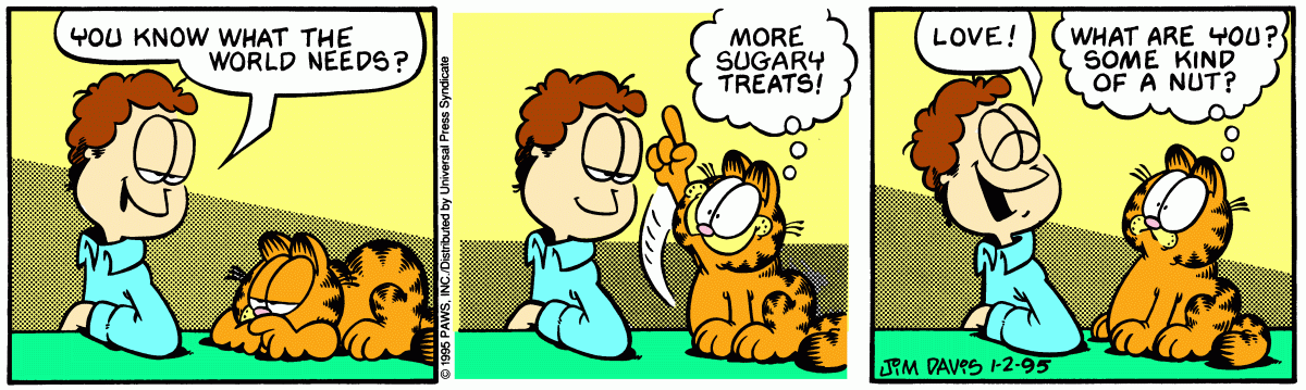 Garfield, January 2, 1995