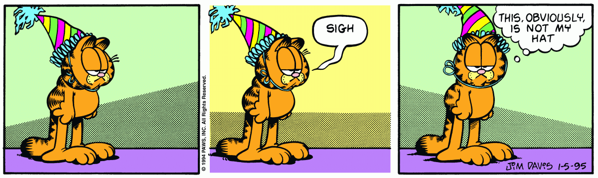 Garfield, January 5, 1995