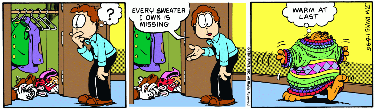Garfield, January 6, 1995