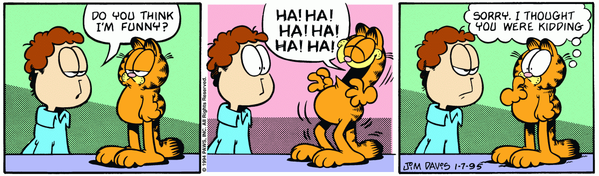 Garfield, January 7, 1995