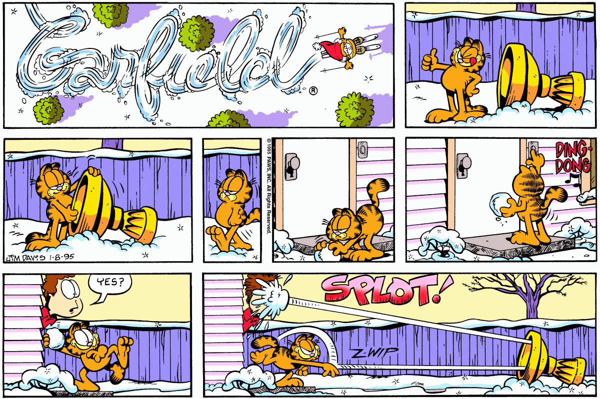 Garfield, January 8, 1995