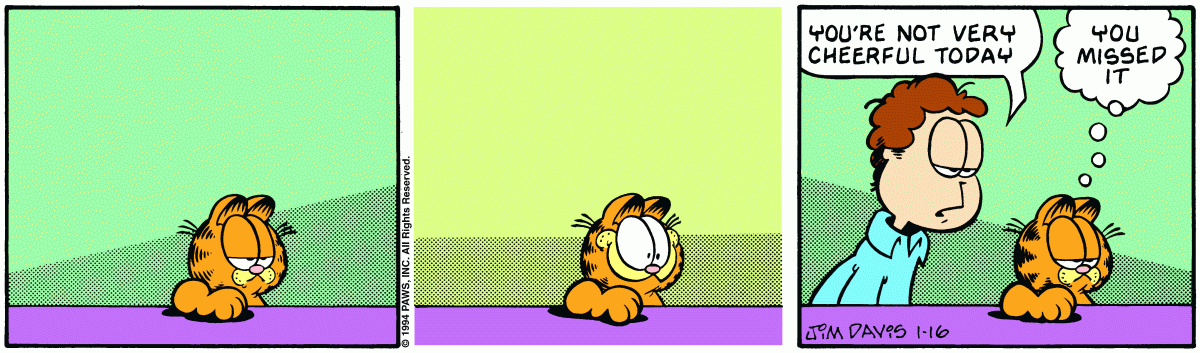 Garfield, January 16, 1995