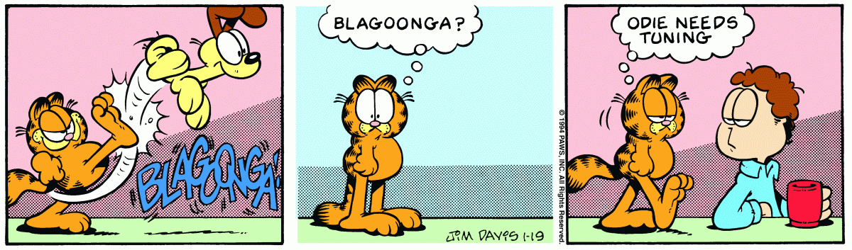 Garfield, January 19, 1995