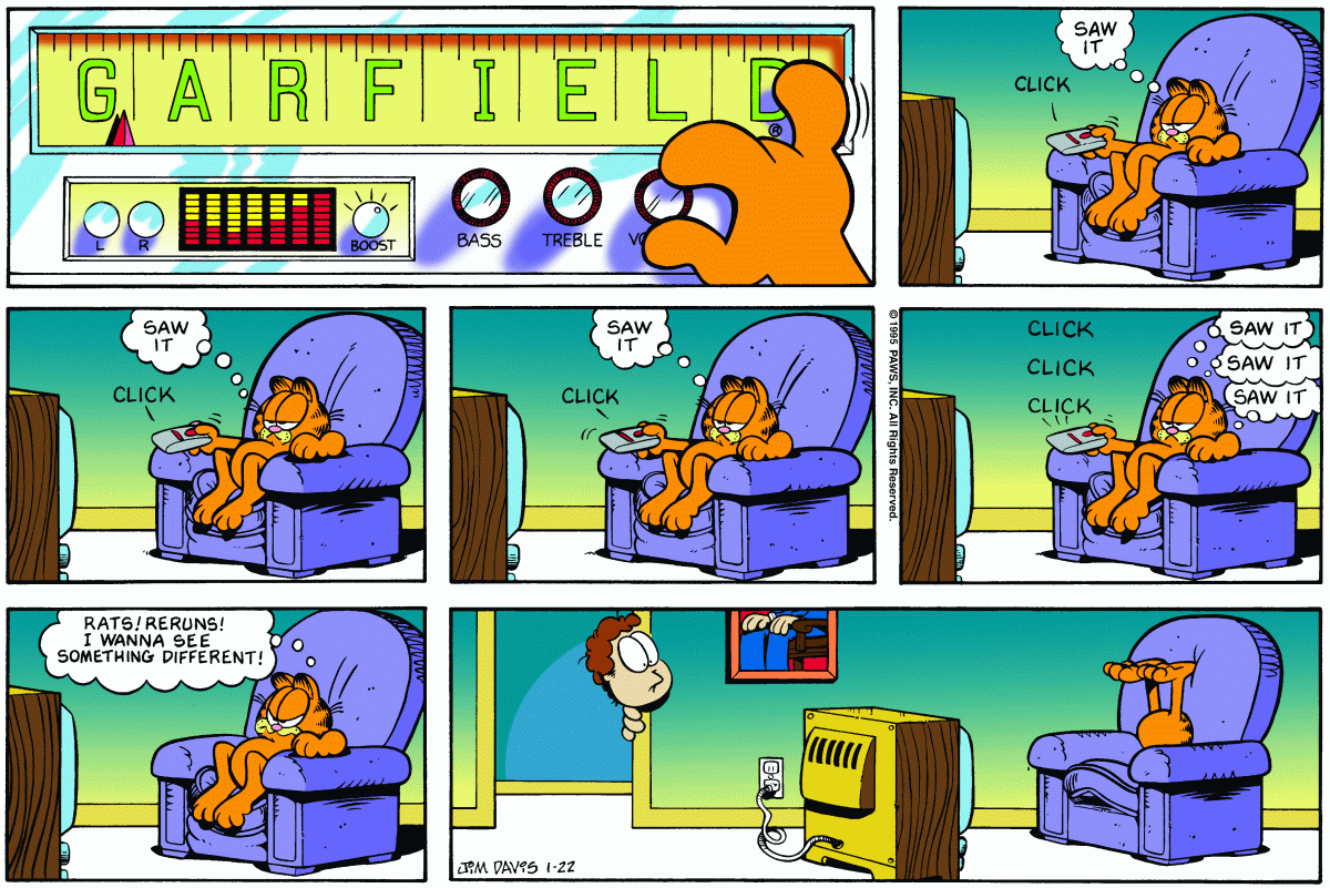 Garfield, January 22, 1995