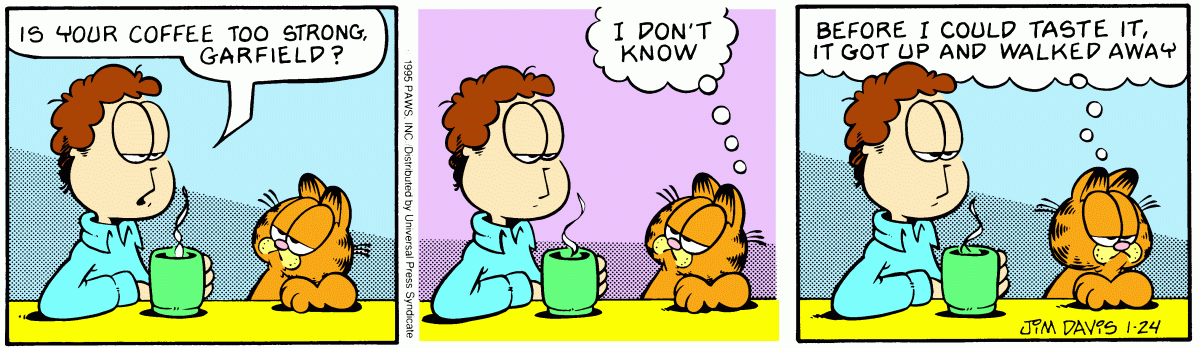 Garfield, January 24, 1995
