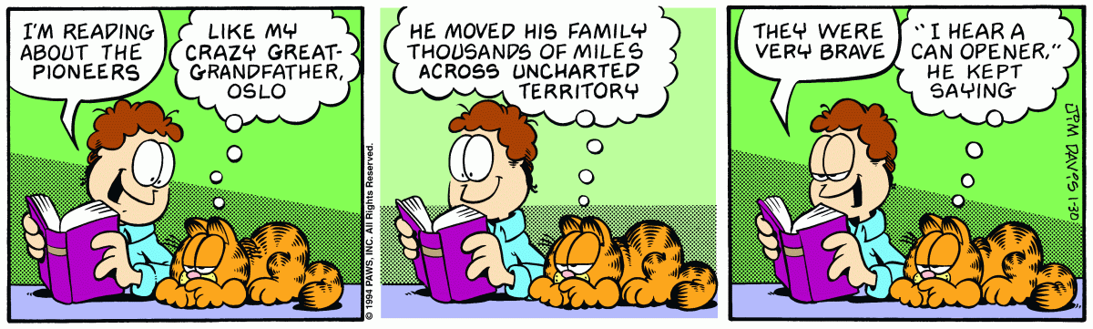 Garfield, January 30, 1995