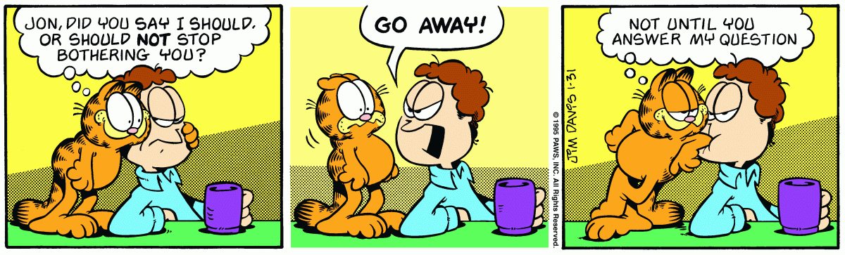 Garfield, January 31, 1995