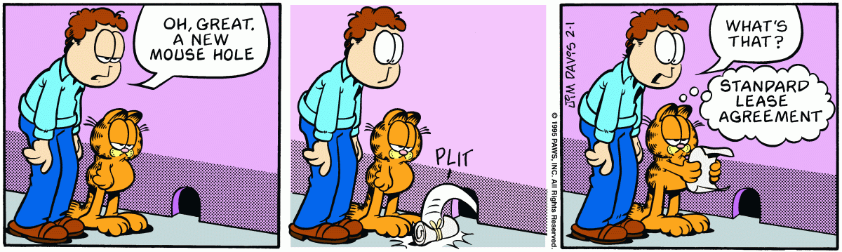 Garfield, February 1, 1995