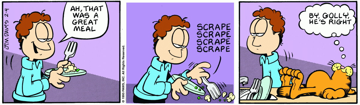 Garfield, February 4, 1995