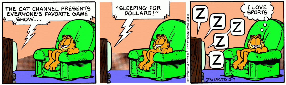 Garfield, February 7, 1995