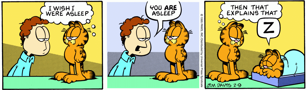 Garfield, February 9, 1995