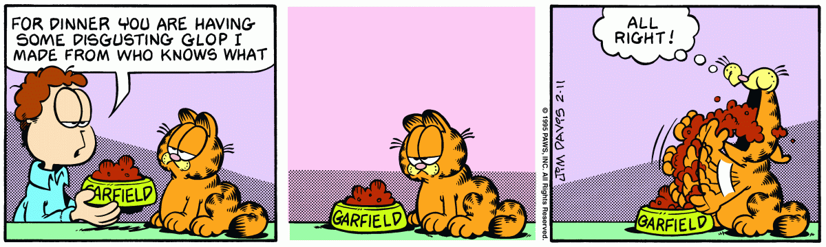 Garfield, February 11, 1995
