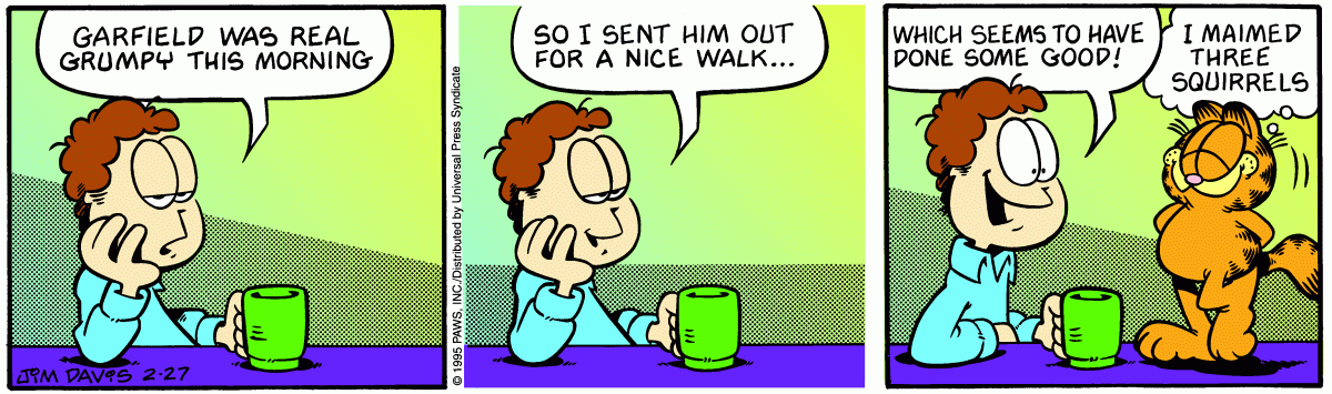 Garfield, February 27, 1995