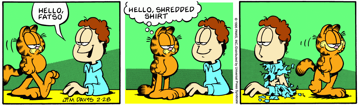 Garfield, February 28, 1995