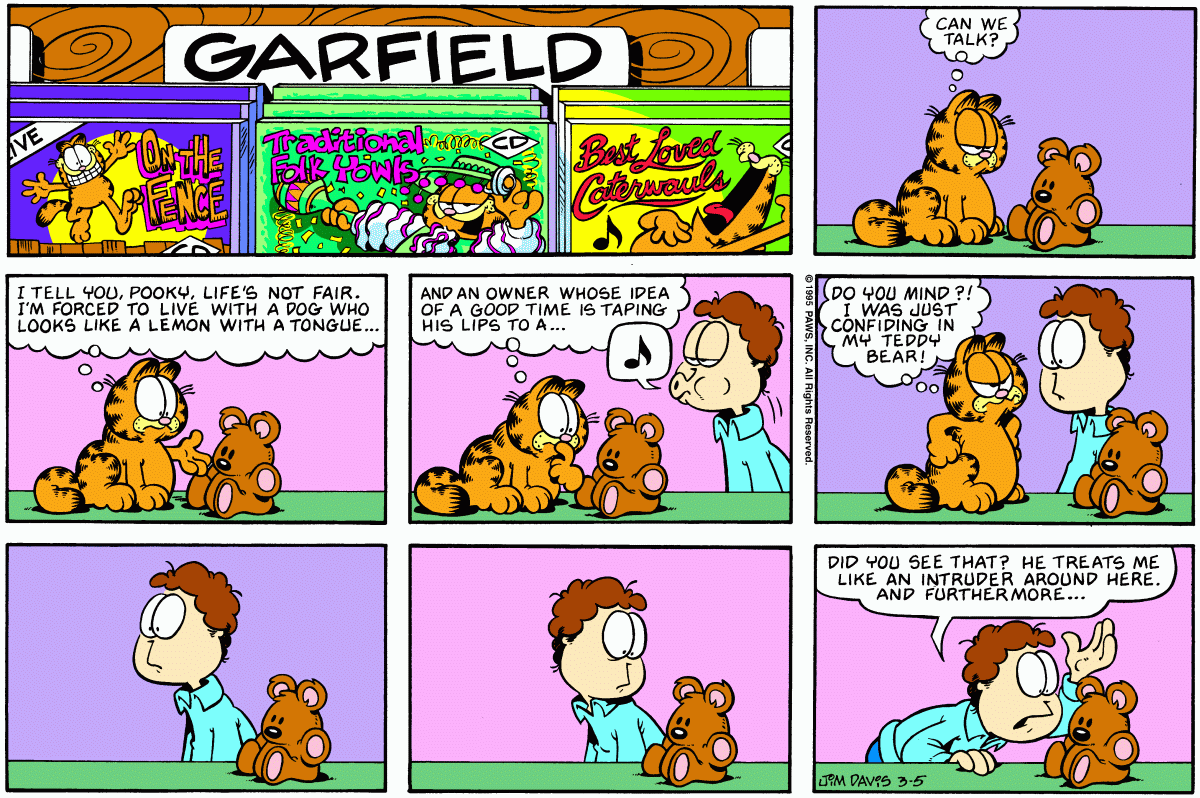 Garfield, March 5, 1995