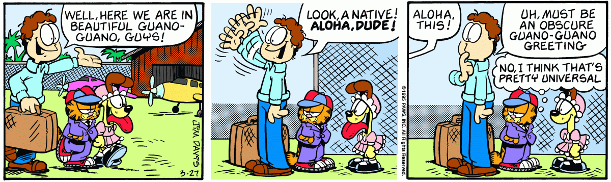 Garfield, March 27, 1995