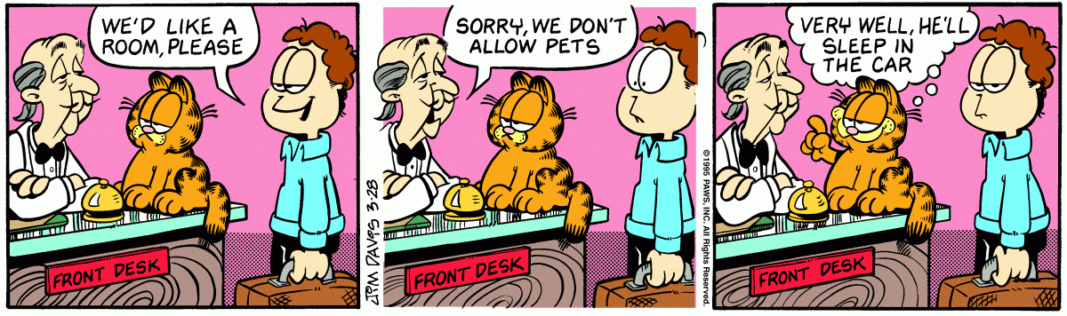 Garfield, March 28, 1995