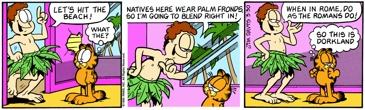 Garfield, March 30, 1995