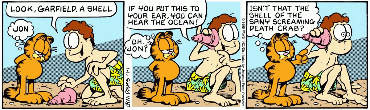 Garfield, April 1, 1995