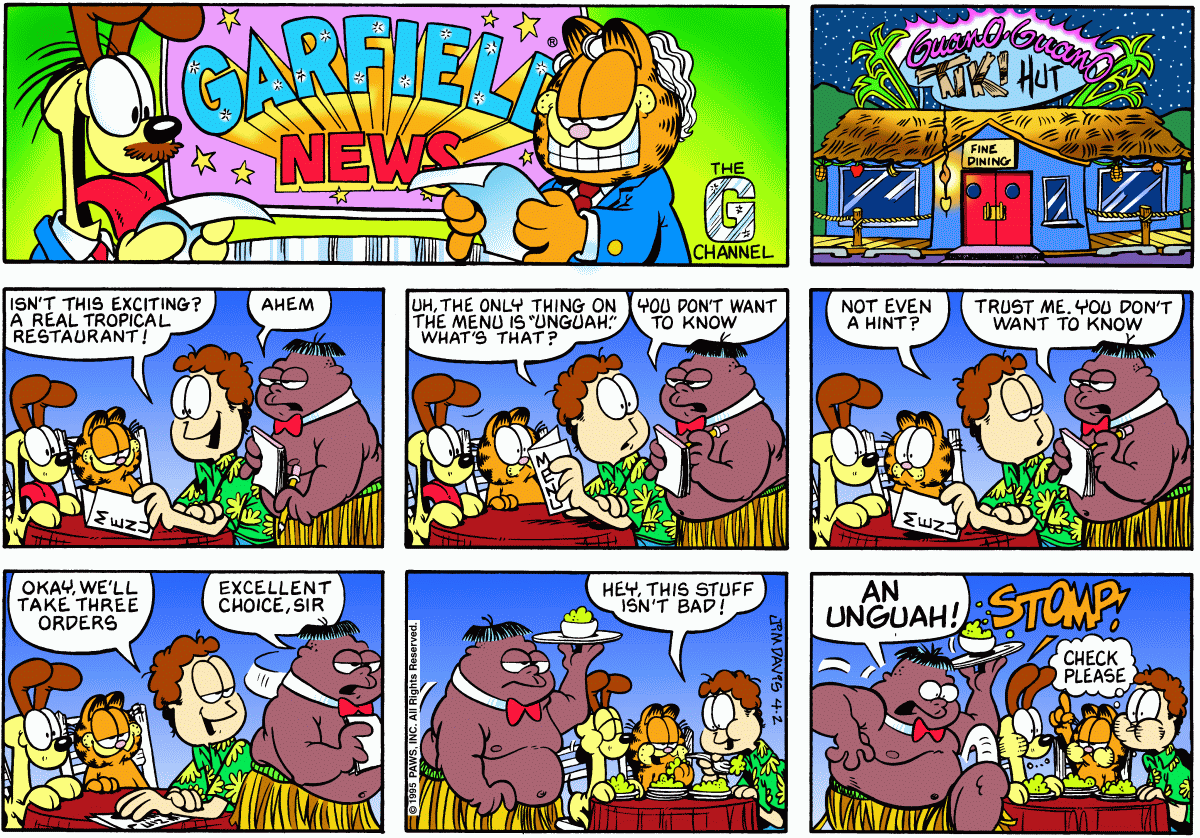 Garfield, April 2, 1995