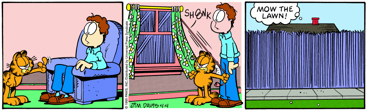 Garfield, April 4, 1995