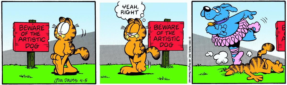 Garfield, April 5, 1995