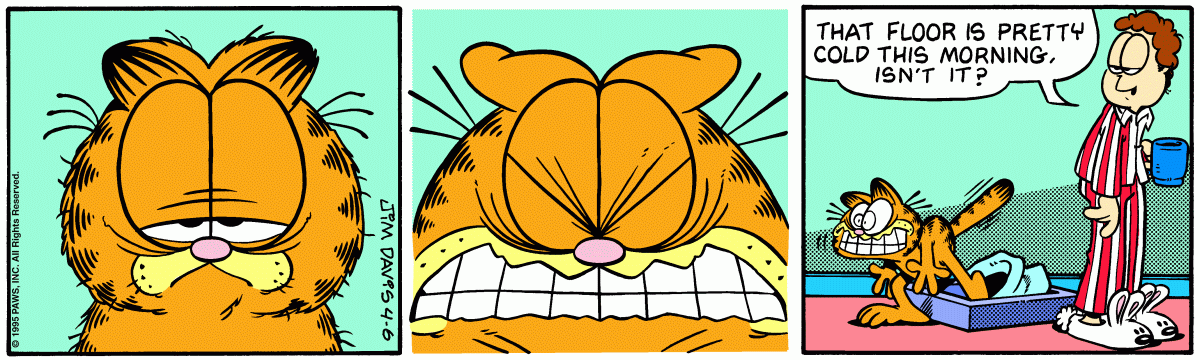 Garfield, April 6, 1995
