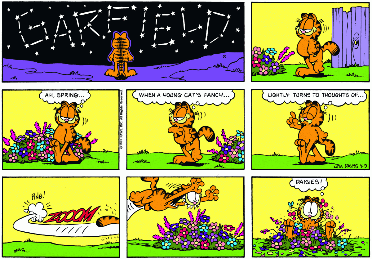 Garfield, April 9, 1995
