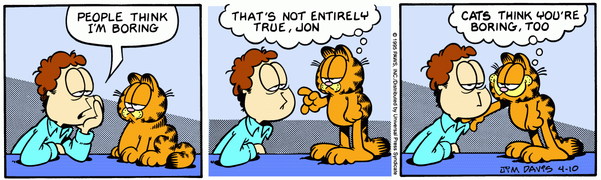 Garfield, April 10, 1995