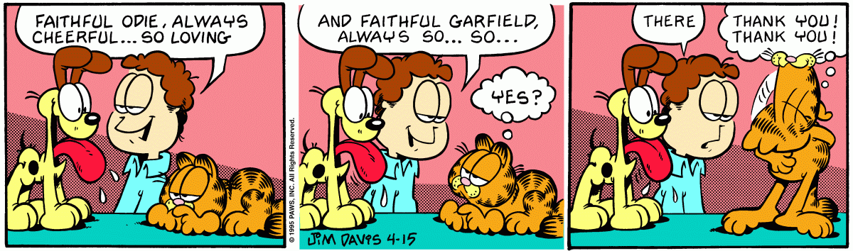 Garfield, April 15, 1995