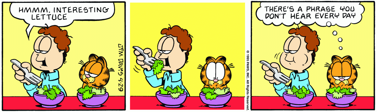 Garfield, April 29, 1995