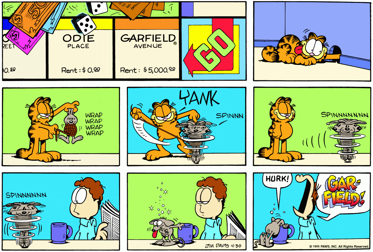Garfield, April 30, 1995