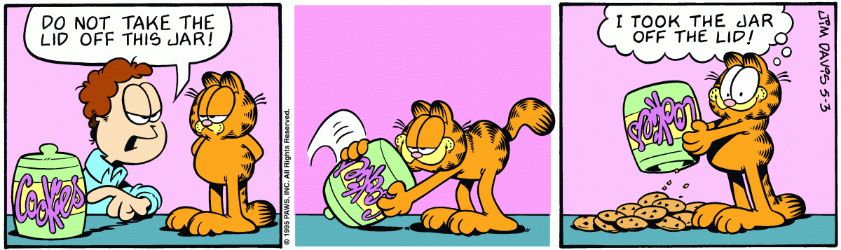 Garfield, May 3, 1995