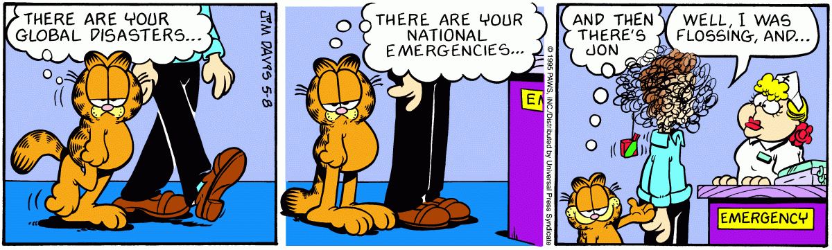 Garfield, May 8, 1995