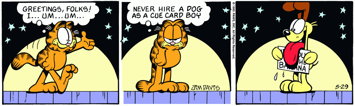 Garfield, May 29, 1995