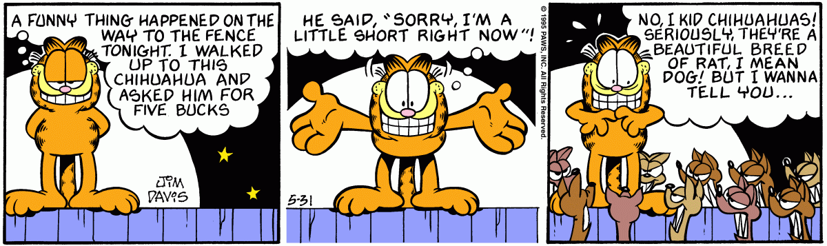 Garfield, May 31, 1995