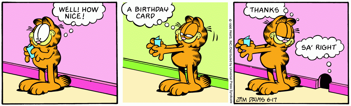 Garfield, June 17, 1995