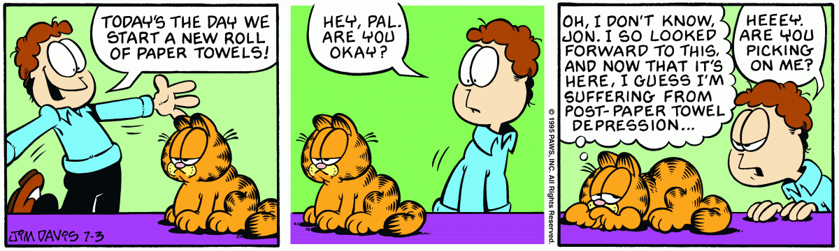 Garfield, July 3, 1995