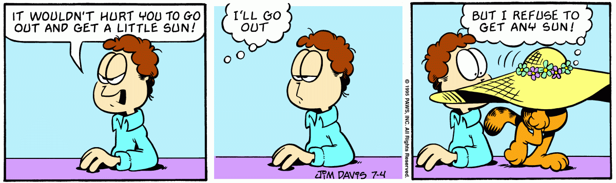Garfield, July 4, 1995