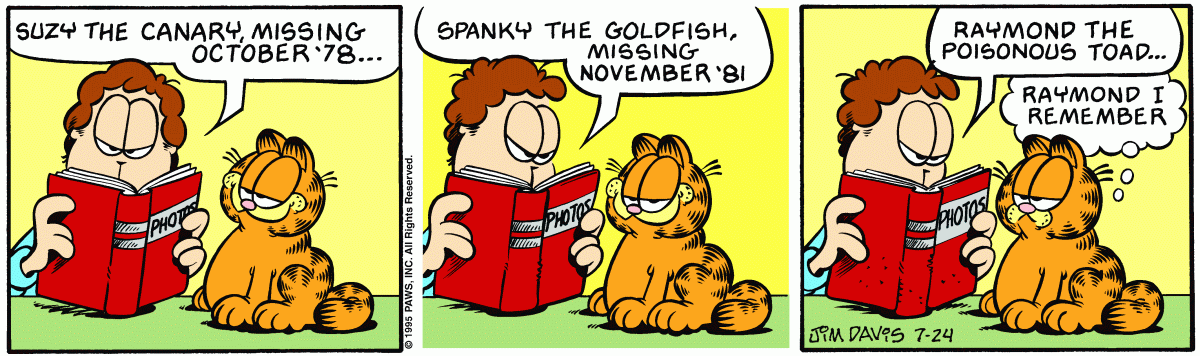 Garfield, July 24, 1995