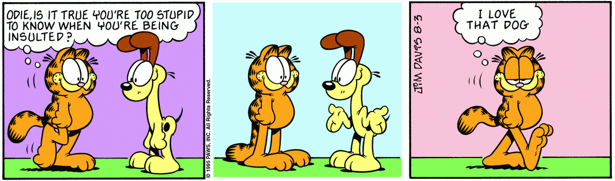 Garfield, August 3, 1995