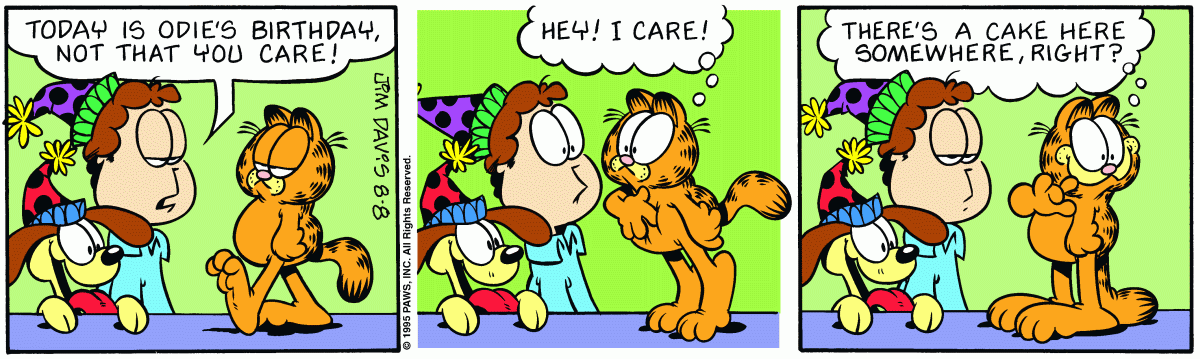 Garfield, August 8, 1995