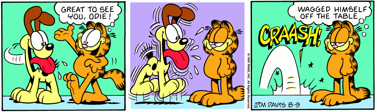 Garfield, August 9, 1995