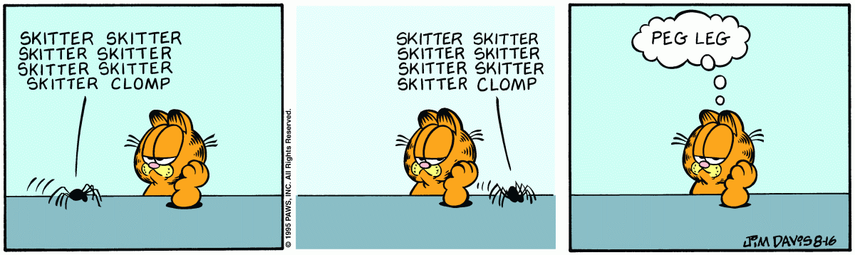 Garfield, August 16, 1995