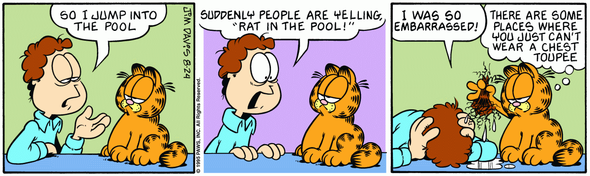 Garfield, August 24, 1995