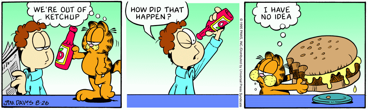 Garfield, August 26, 1995