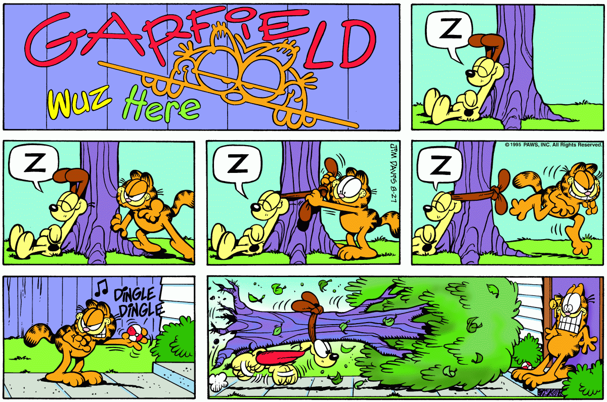 Garfield, August 27, 1995
