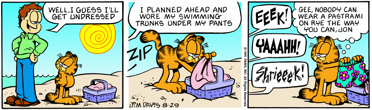Garfield, August 29, 1995
