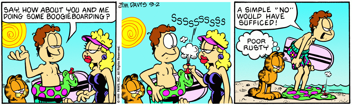 Garfield, September 2, 1995