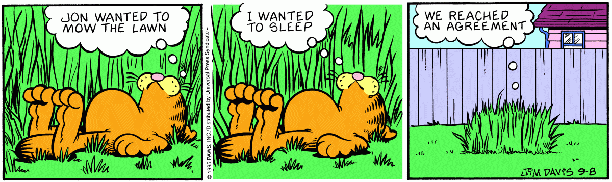 Garfield, September 8, 1995